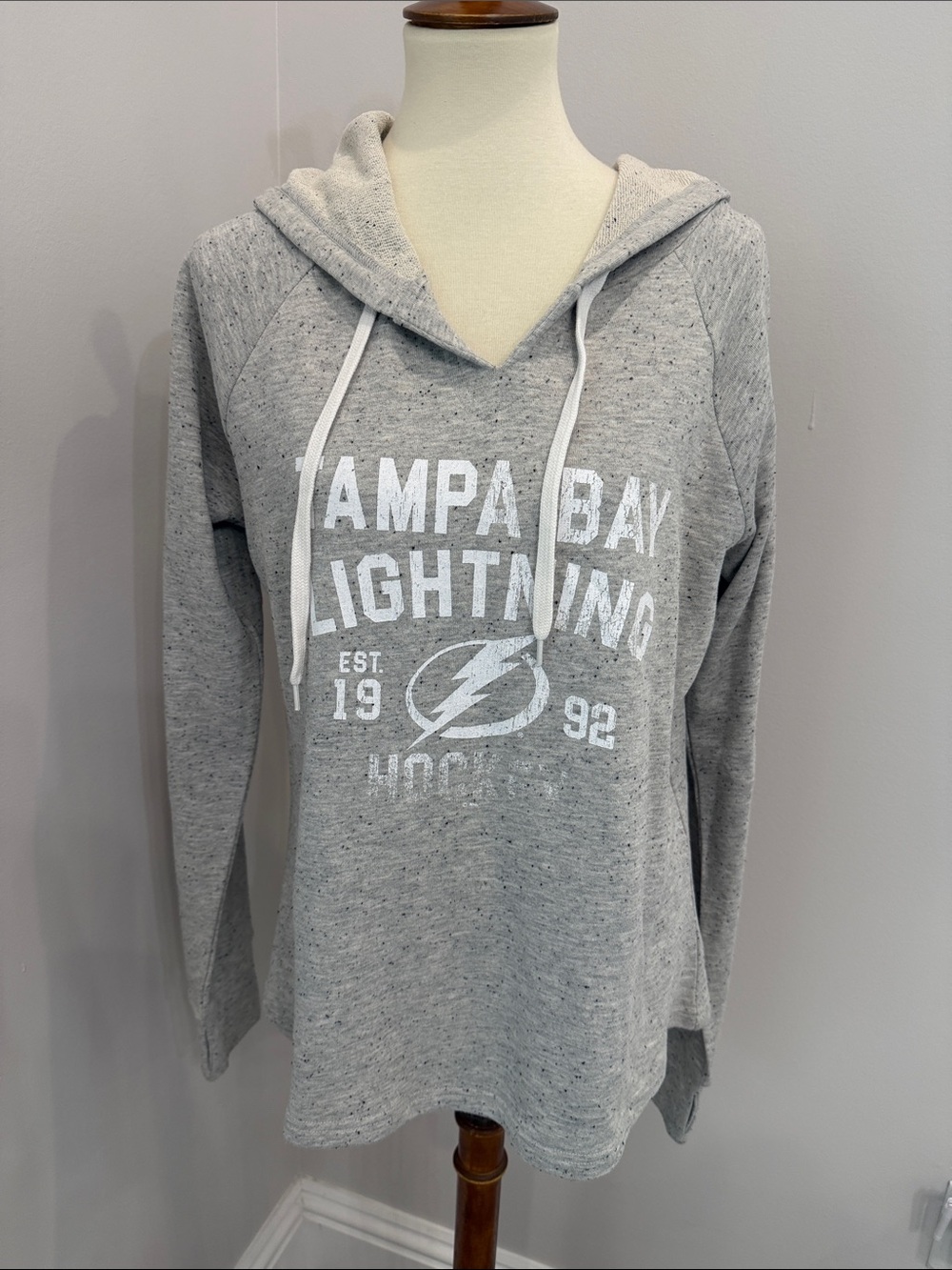 Tampa Bay Lightning Women's Gray Hooded Pullover